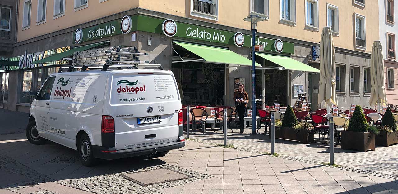 Markisen, Sonnensegel